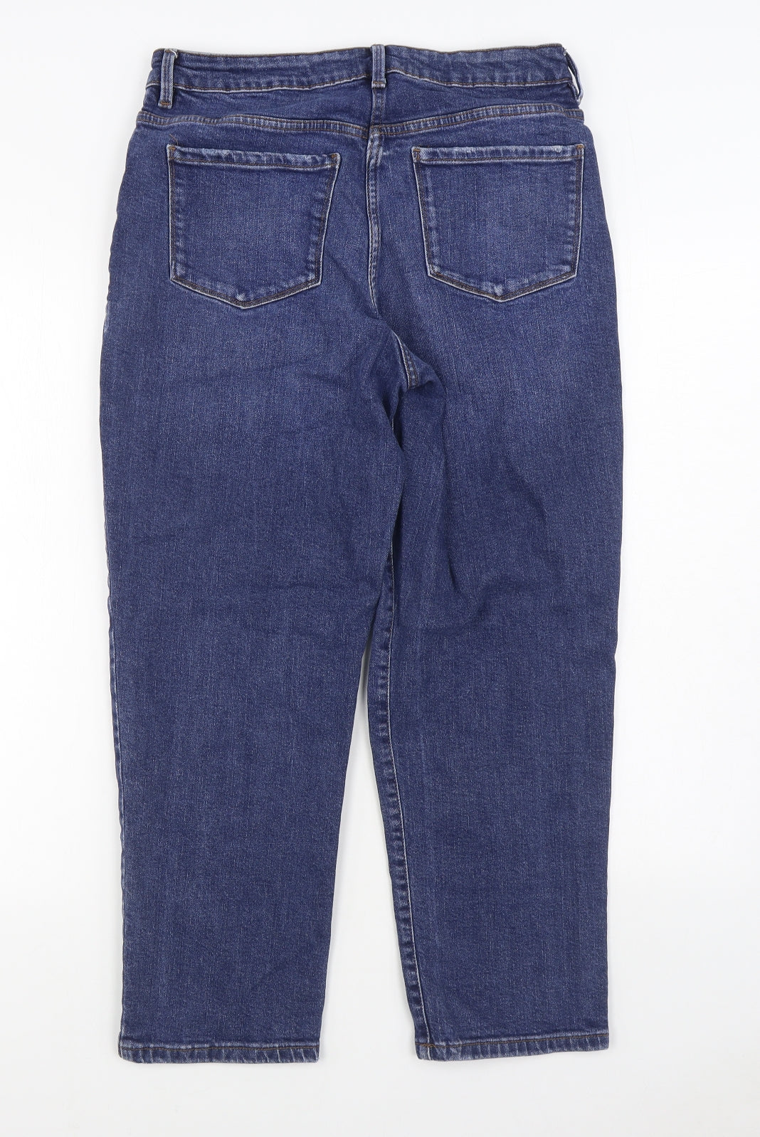 Papaya Womens Blue  Cotton Straight Jeans Size 12 L26 in Regular Zip
