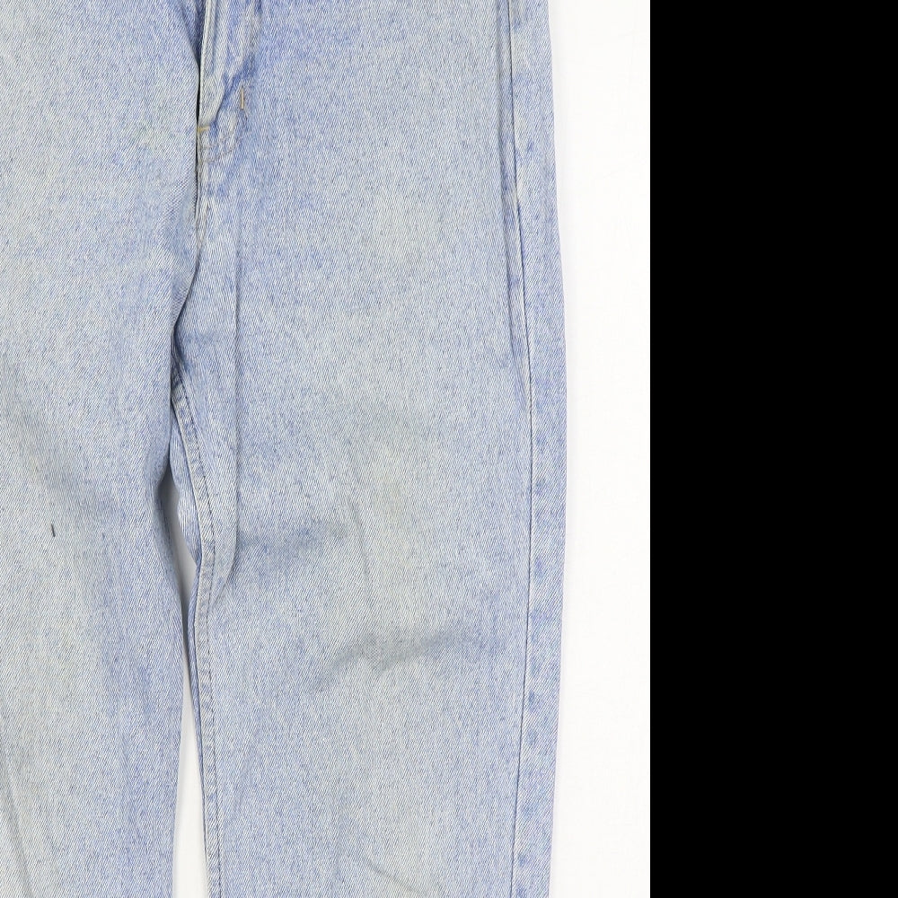 Authentic Basso Jeans Mens Blue  Cotton Straight Jeans Size 36 in L30 in Regular Zip