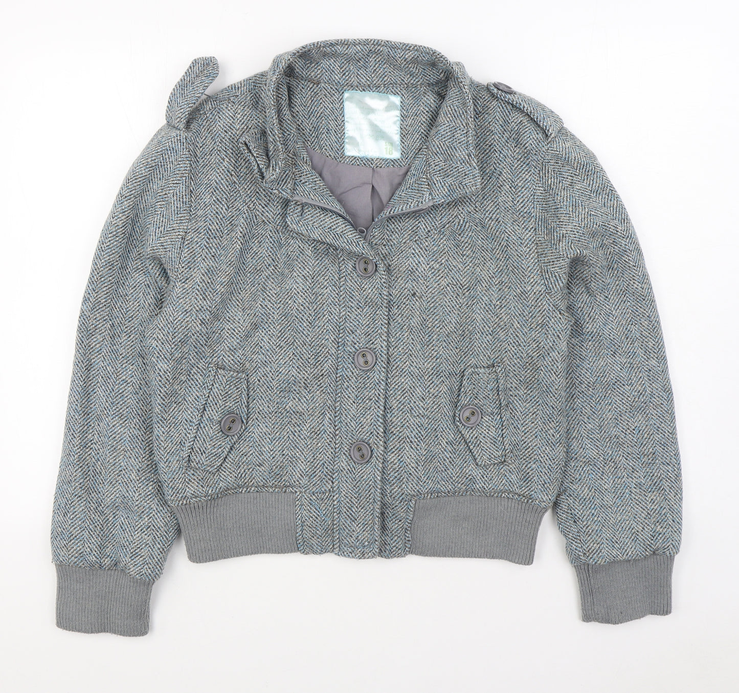 E-vie Womens Blue   Jacket  Size 18  Button