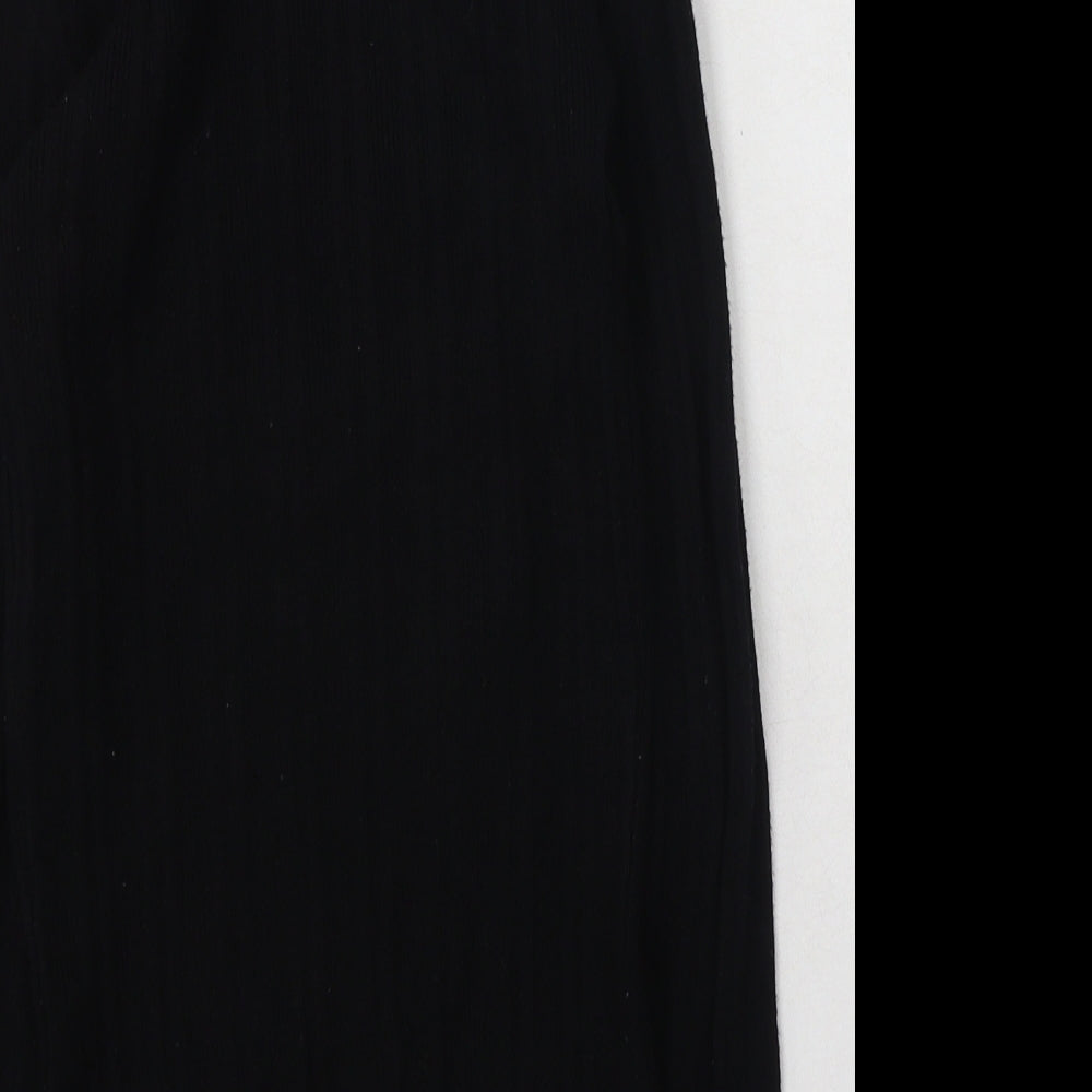 Primark Womens Black Round Neck  Viscose Pullover Jumper Size S