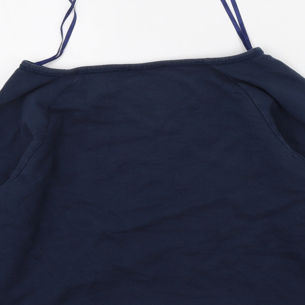 George  Womens Blue  Cotton Basic T-Shirt Size 20 V-Neck