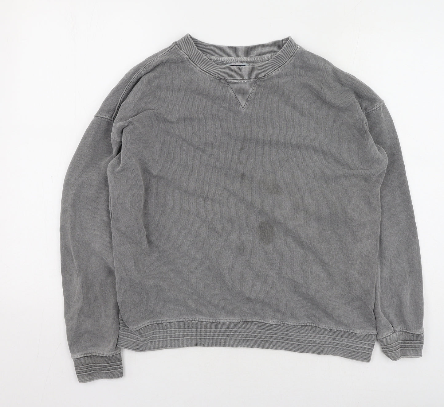 Pull&Bear Mens Gold  Cotton Pullover Sweatshirt Size M