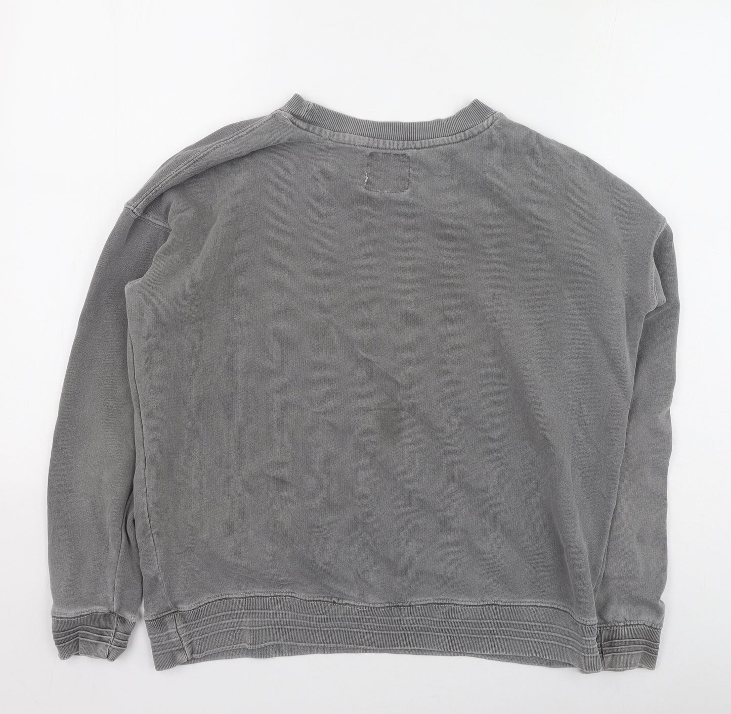 Pull&Bear Mens Gold  Cotton Pullover Sweatshirt Size M