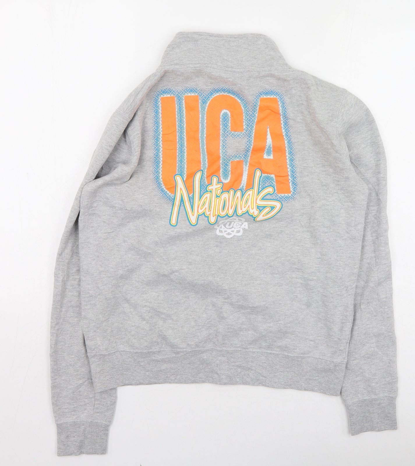 Varsity Womens Grey  Cotton Pullover Sweatshirt Size L