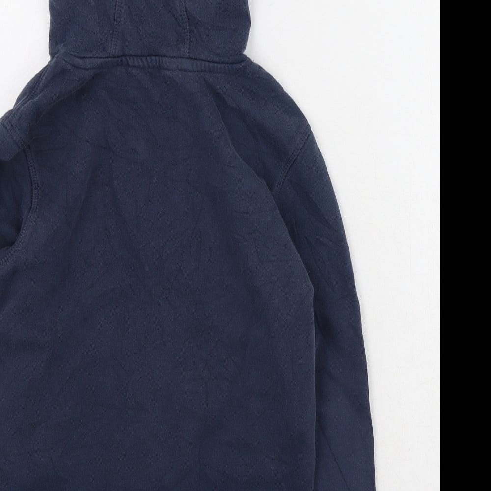 George  Boys Blue  Cotton Pullover Hoodie Size 9-10 Years