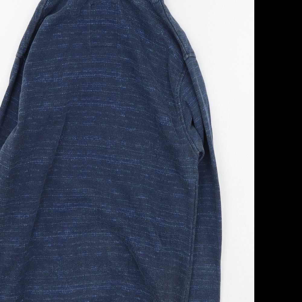 Lee Cooper Mens Blue  Cotton Pullover Hoodie Size S
