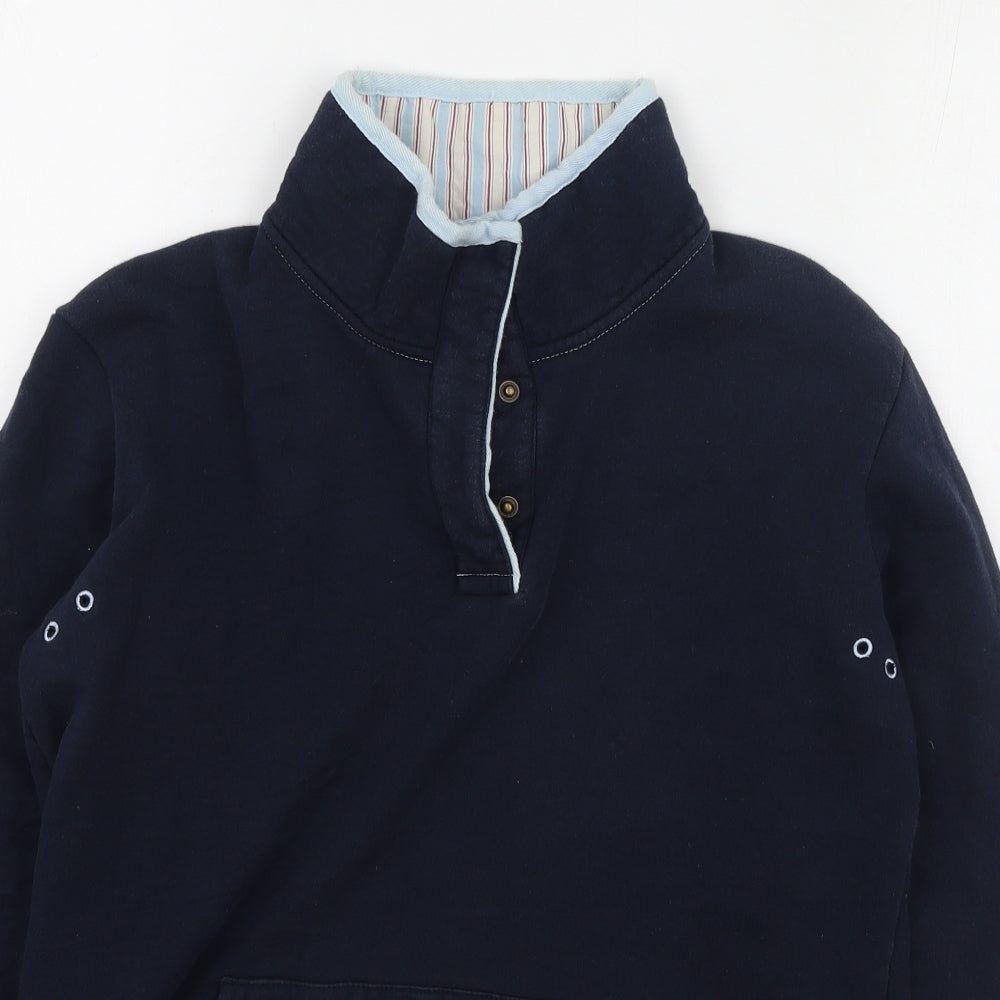 Joules Womens Blue  Cotton Pullover Sweatshirt Size 8