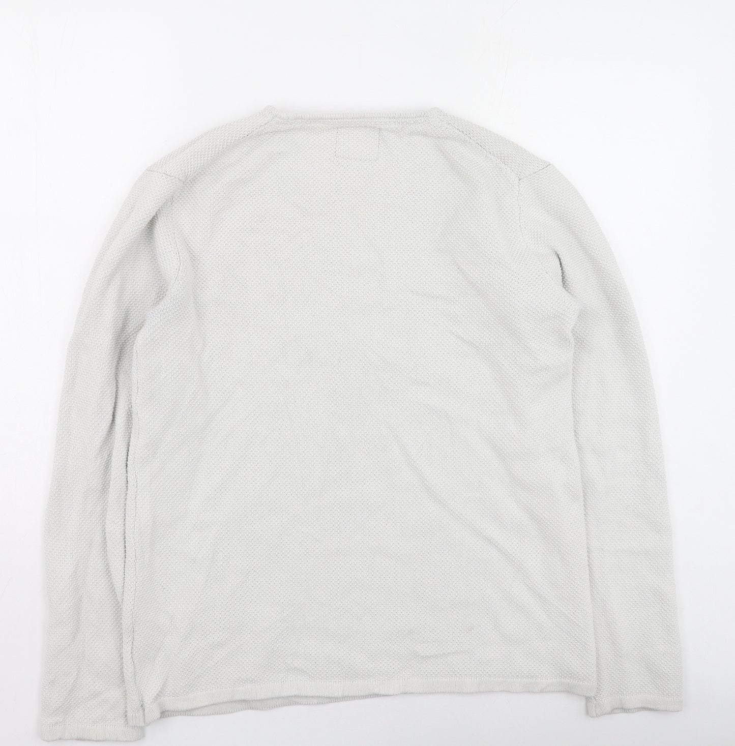 Minimum Mens Beige Round Neck  Cotton Pullover Jumper Size XL