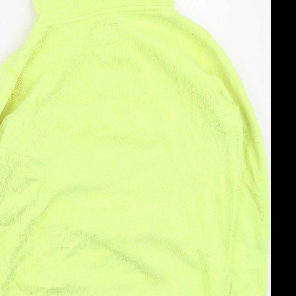 American Eagle  Womens Yellow  Cotton Pullover Hoodie Size M