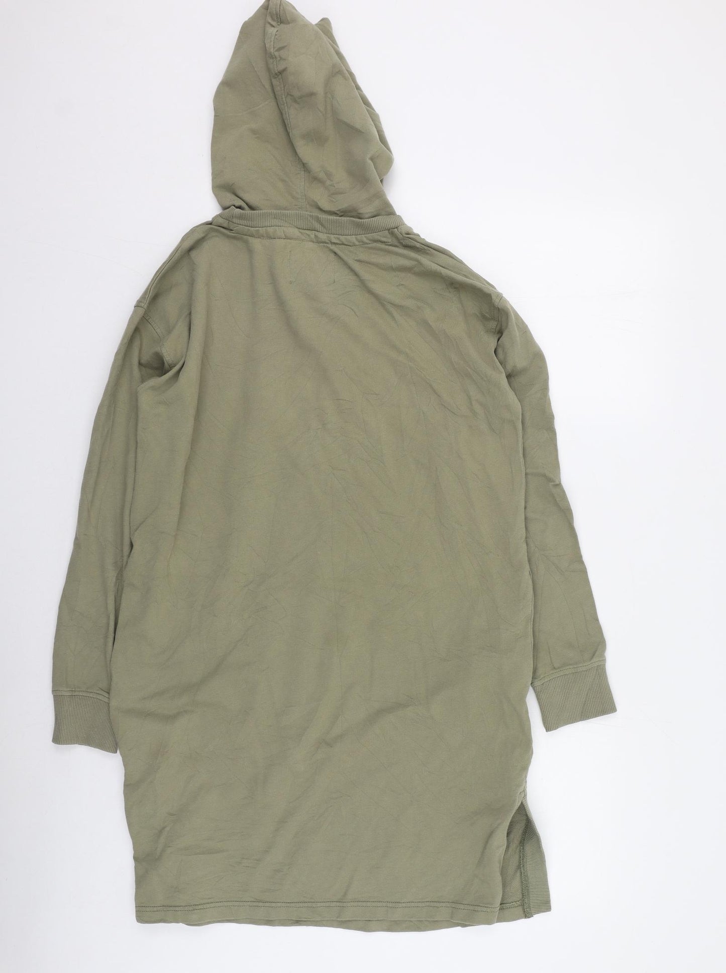 NEXT Womens Green  Cotton Pullover Hoodie Size S