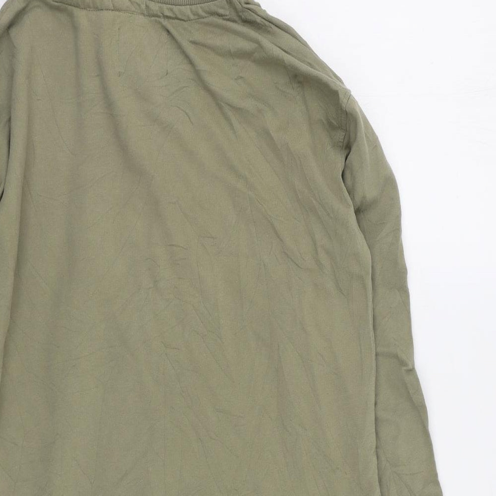 NEXT Womens Green  Cotton Pullover Hoodie Size S
