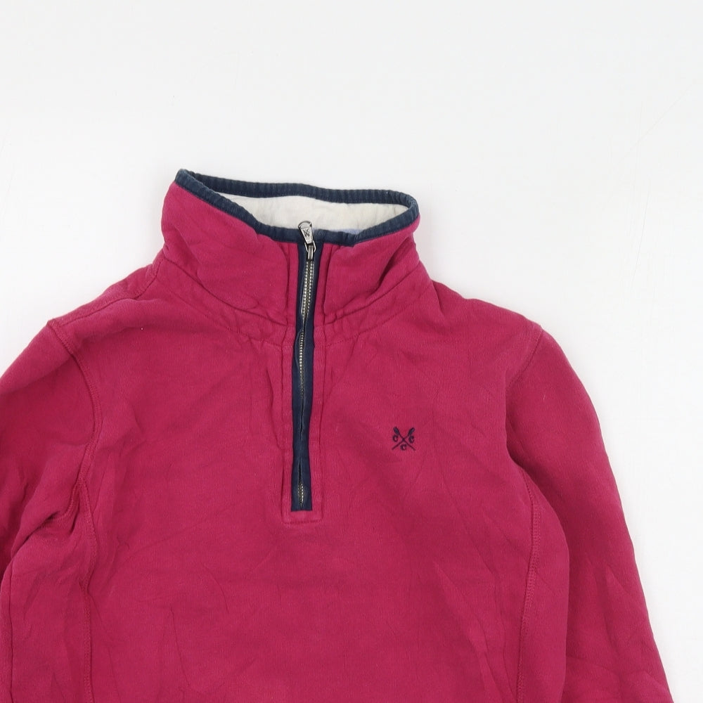 Crew Clothing Womens Pink  Cotton Pullover Sweatshirt Size 8