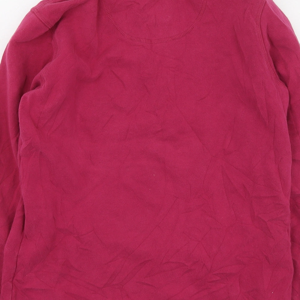 Crew Clothing Womens Pink  Cotton Pullover Sweatshirt Size 8