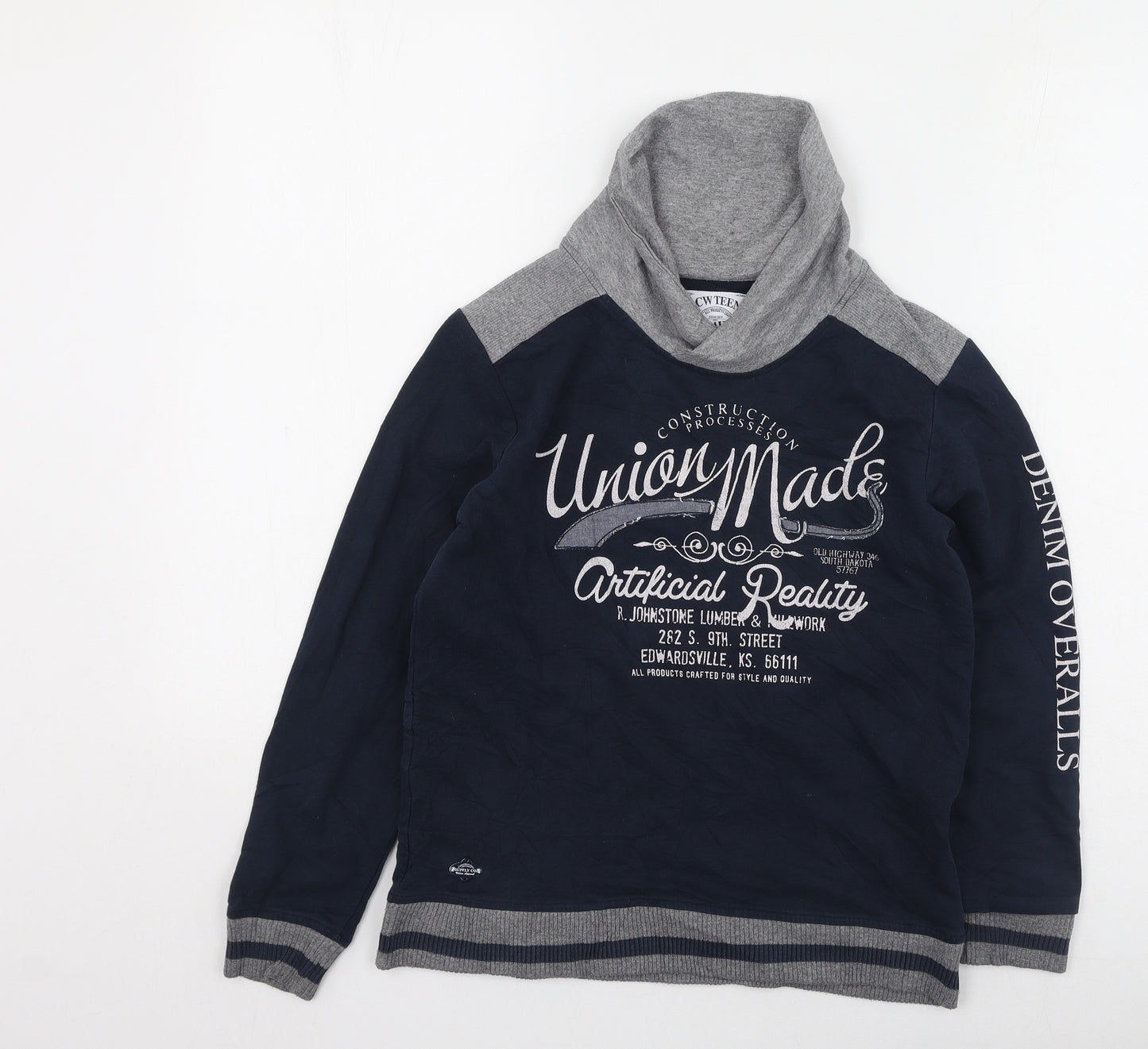 raw denim Boys Multicoloured  Cotton Pullover Sweatshirt Size 10-11 Years