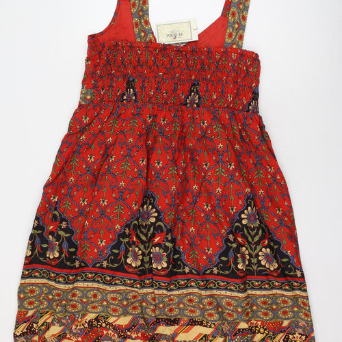 Joe Browns Womens Multicoloured Floral Cotton Fit & Flare  Size 20  Round Neck