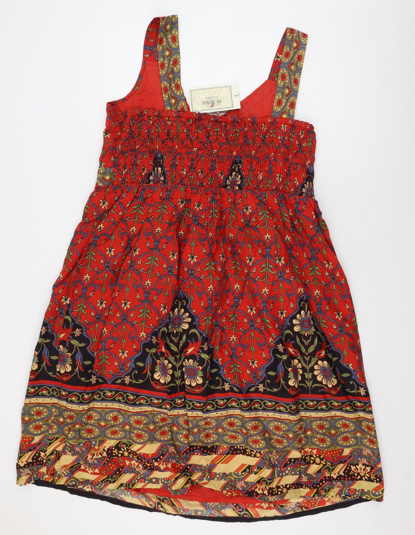 Joe Browns Womens Multicoloured Floral Cotton Fit & Flare  Size 20  Round Neck