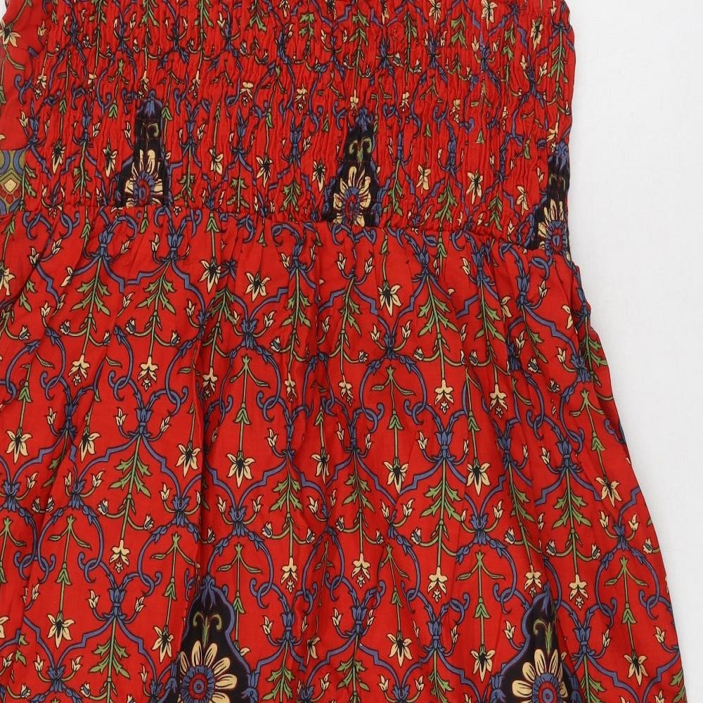 Joe Browns Womens Multicoloured Floral Cotton Fit & Flare  Size 20  Round Neck