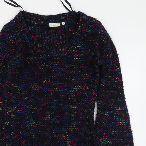 New Look Womens Multicoloured  Acrylic Jumper Dress  Size 10  Round Neck