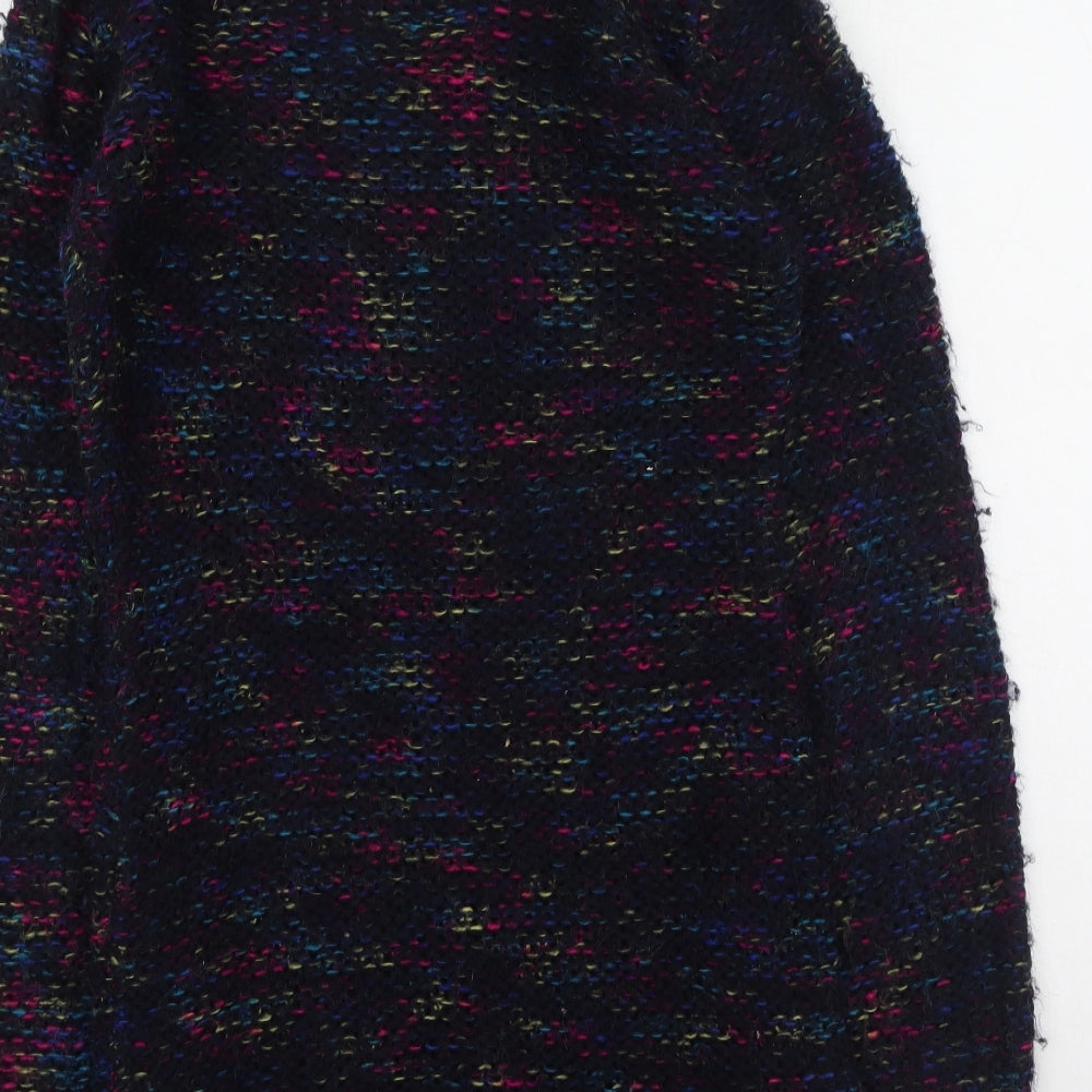 New Look Womens Multicoloured  Acrylic Jumper Dress  Size 10  Round Neck