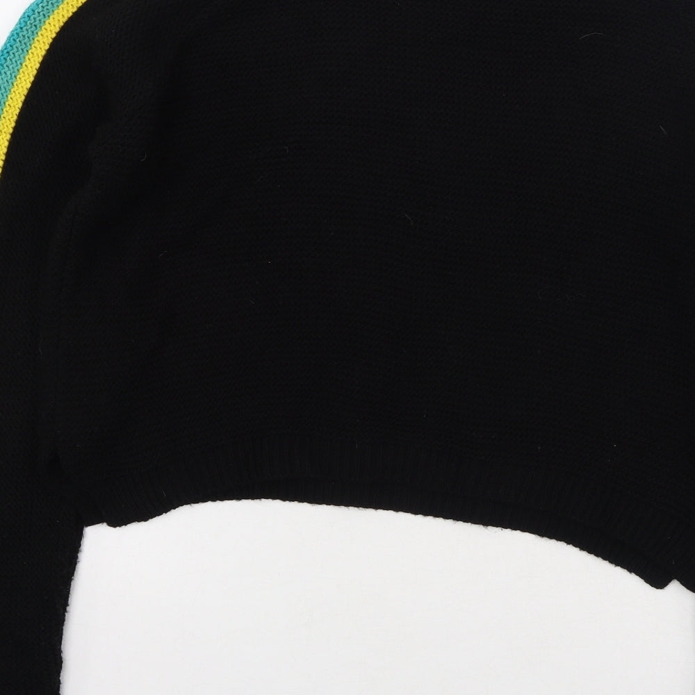 Primark Womens Multicoloured Round Neck  Acrylic Pullover Jumper Size M