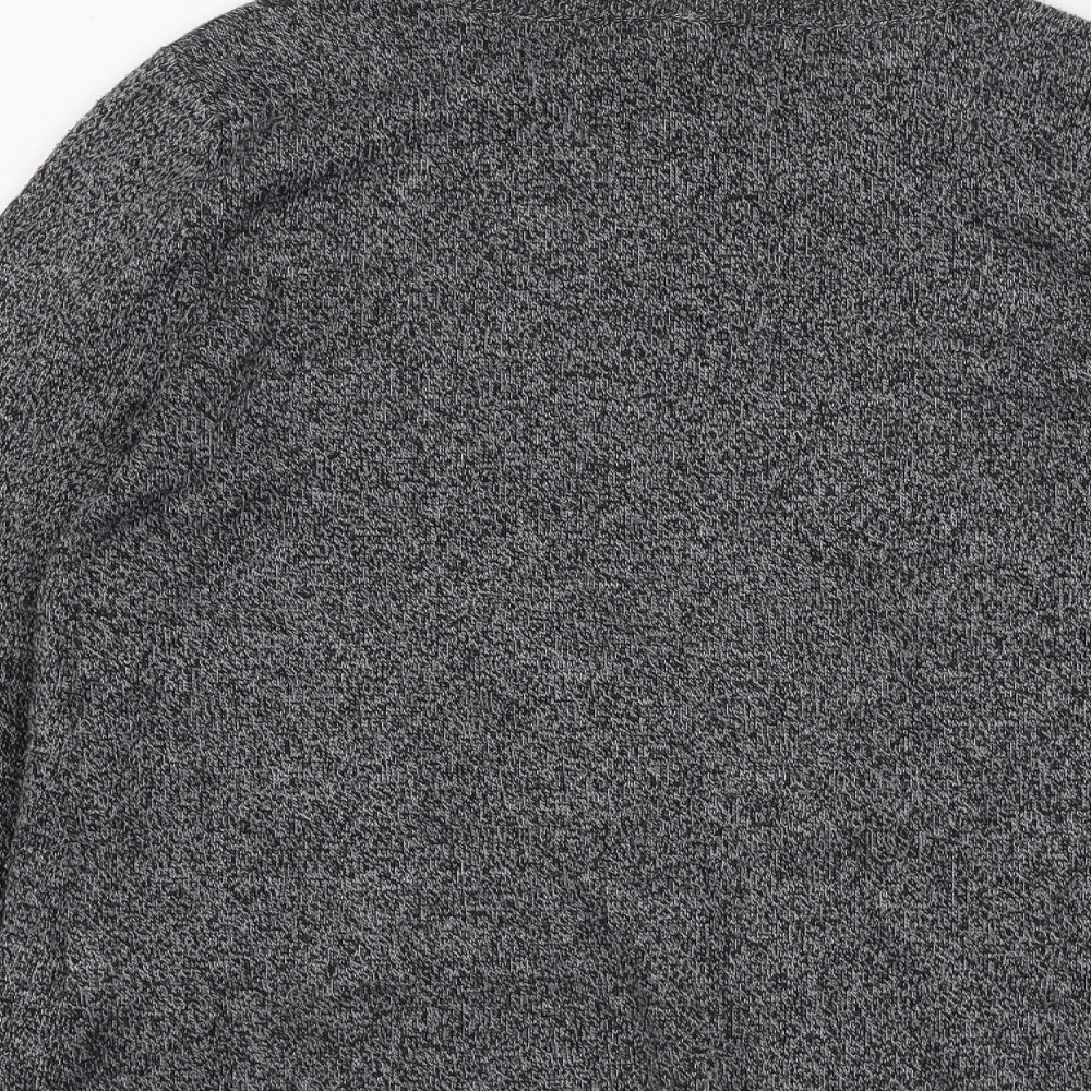 Preworn Womens Grey Round Neck  Polyester Pullover Jumper Size S