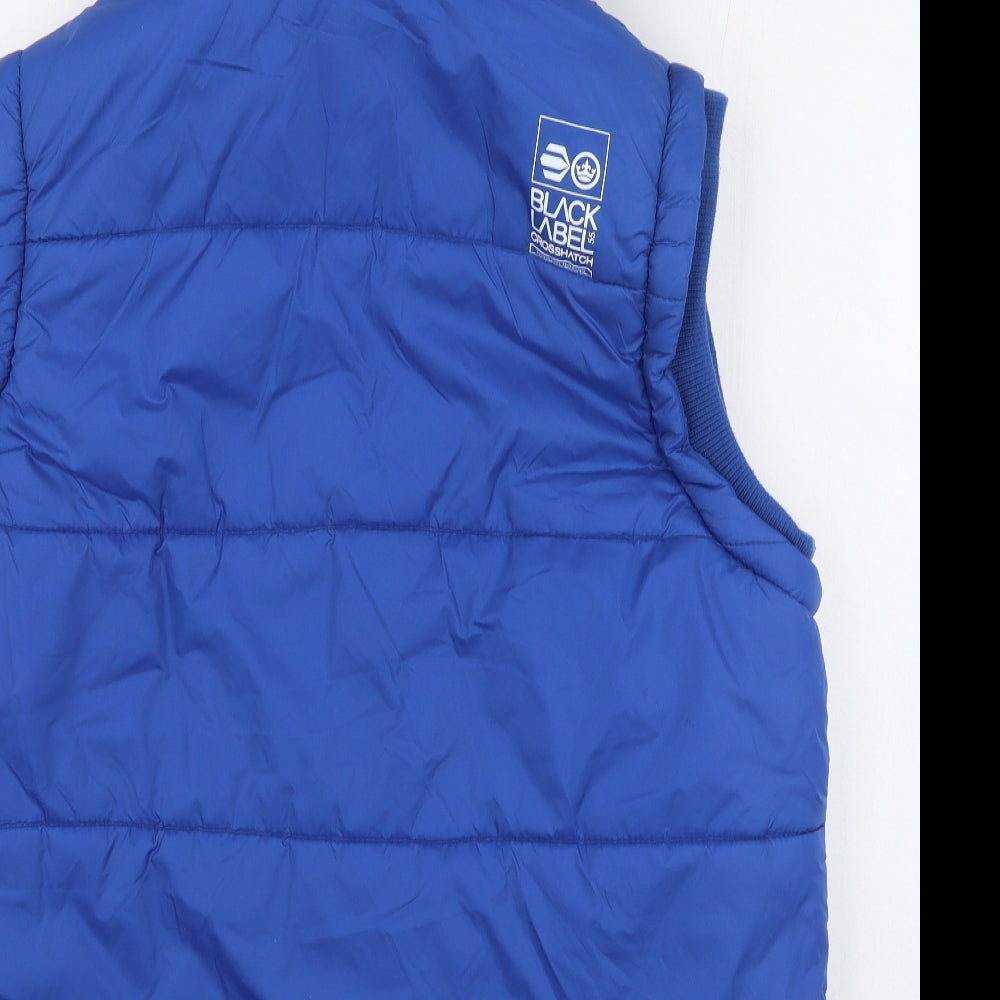Crosshatch Mens Blue   Gilet Coat Size L