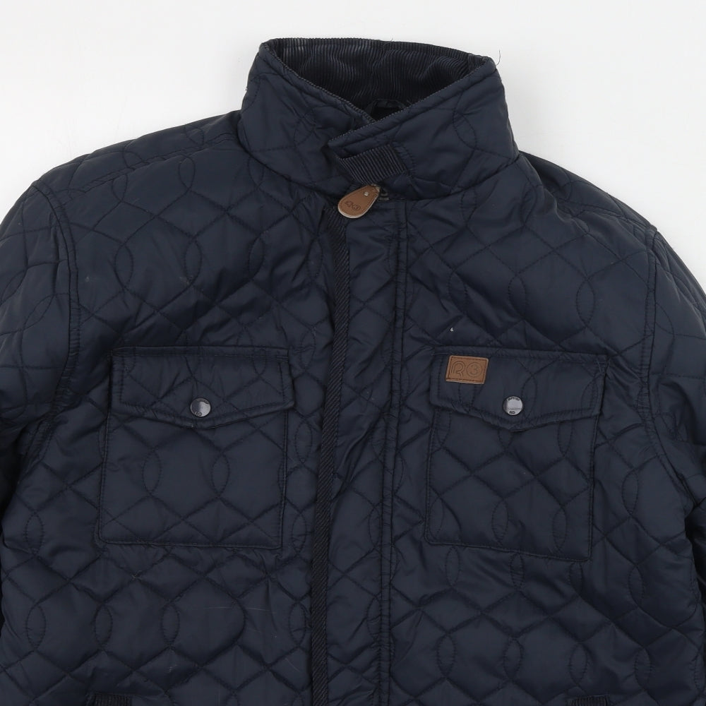 Ripstop Mens Blue   Rain Coat Coat Size L