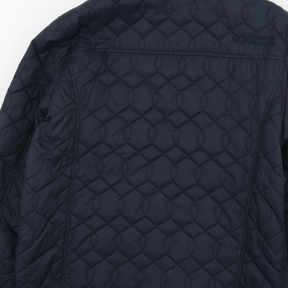 Ripstop Mens Blue   Rain Coat Coat Size L