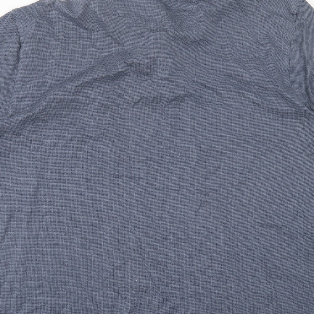 NEXT Mens Blue  Cotton  Polo Size 2XL Collared Button