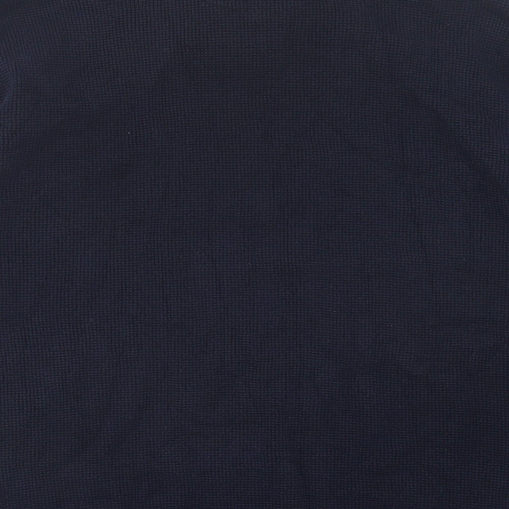 NEXT Mens Blue Collared  Cotton Pullover Jumper Size 2XL