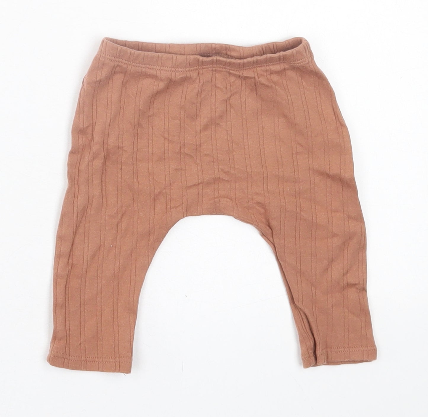 NEXT Girls Brown  Cotton Capri Trousers Size 3-6 Months  Pullover