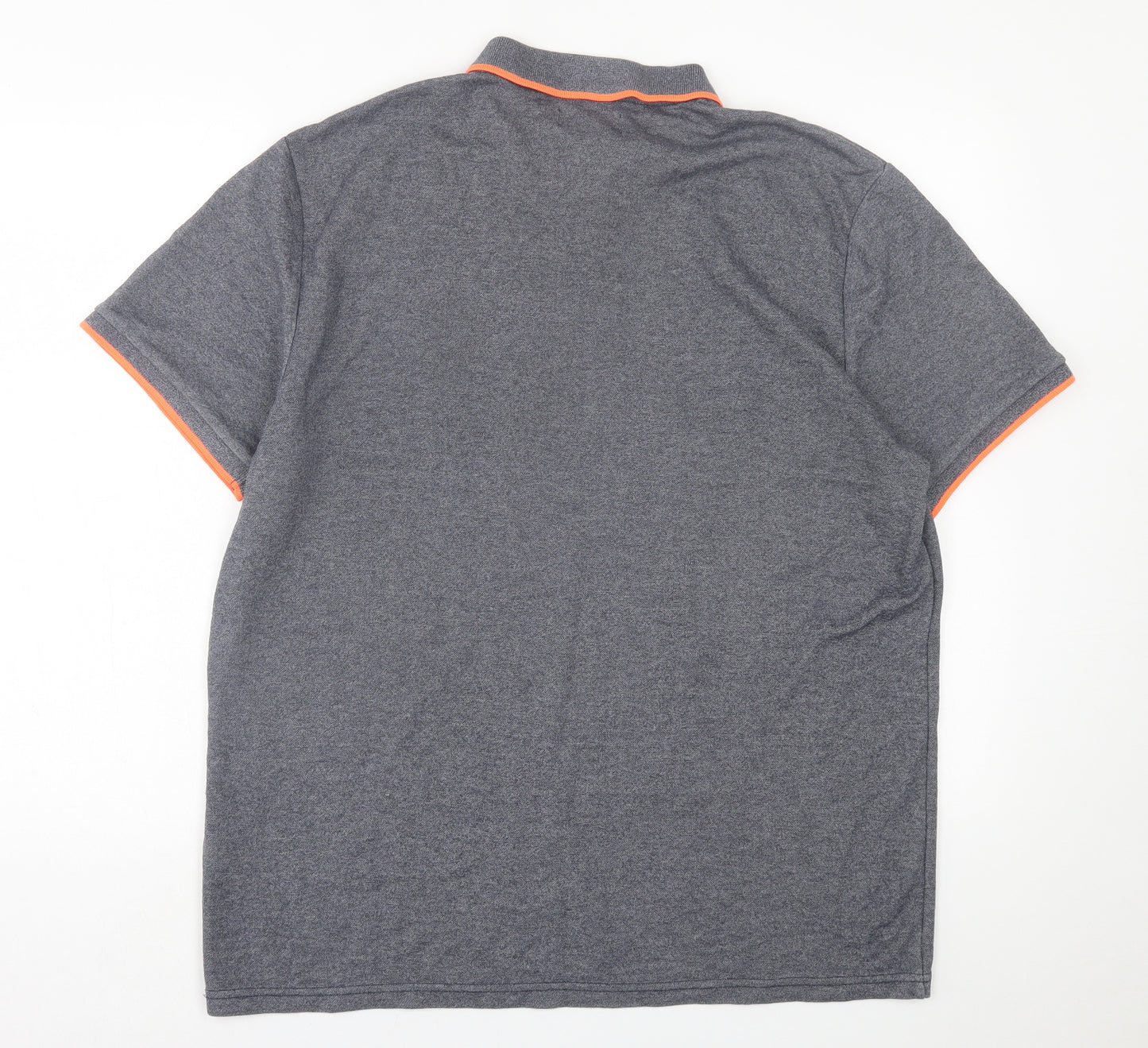 NEXT Mens Grey  Cotton  Polo Size XL Collared Button