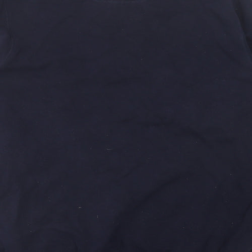Modern Essentials  Mens Blue  Cotton Pullover Sweatshirt Size M