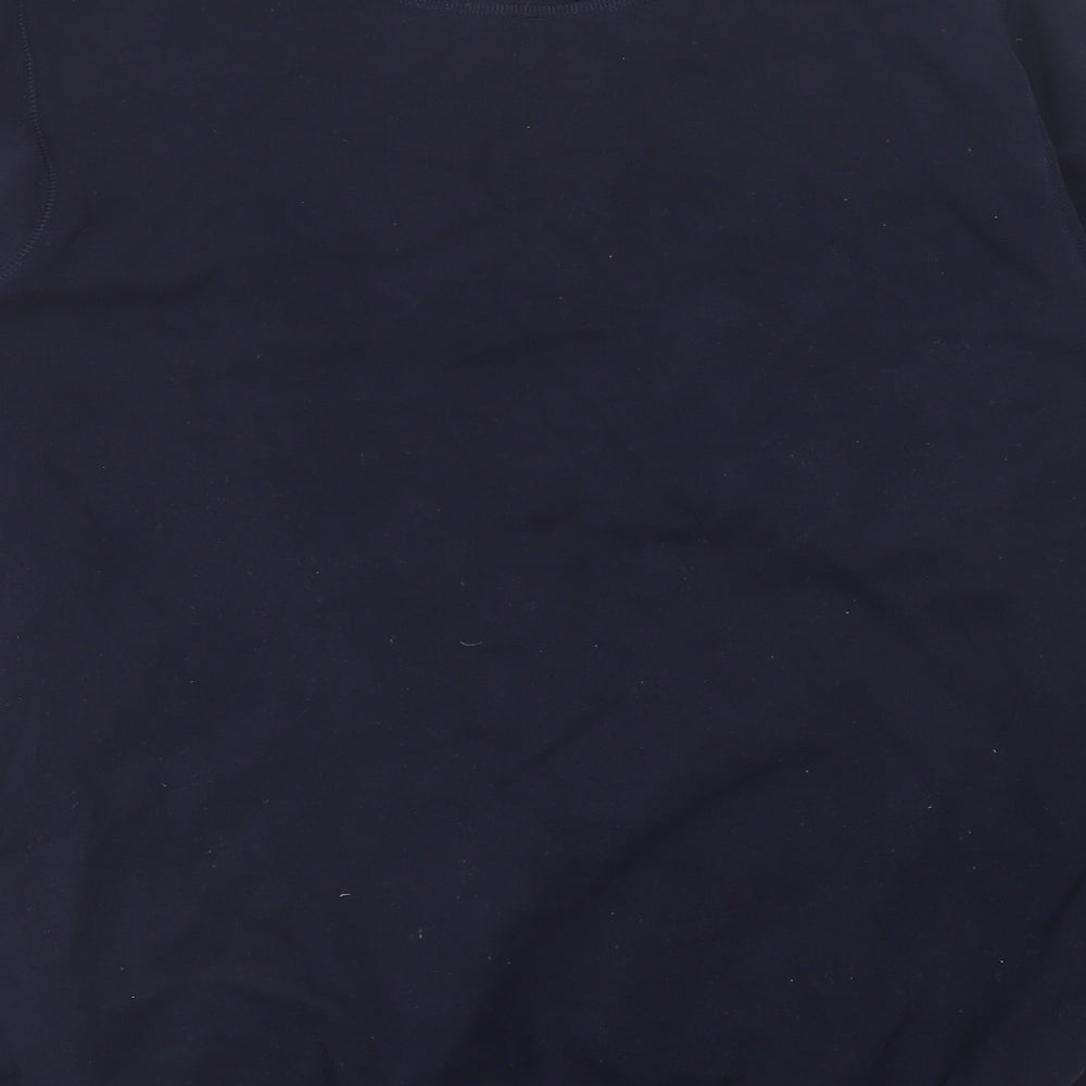 Modern Essentials  Mens Blue  Cotton Pullover Sweatshirt Size M