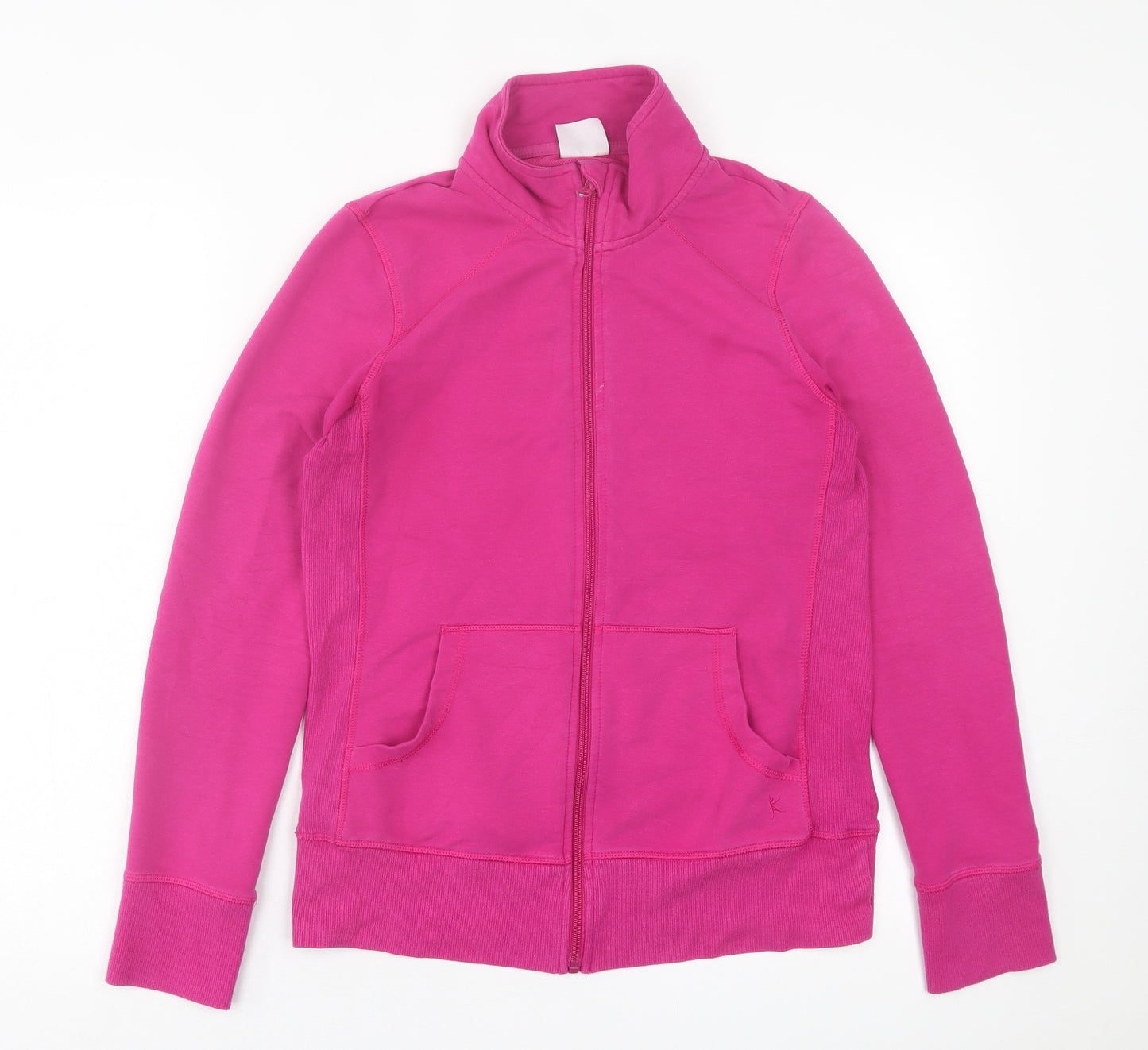Danskin Womens Pink  Cotton Full Zip Sweatshirt Size S  Zip