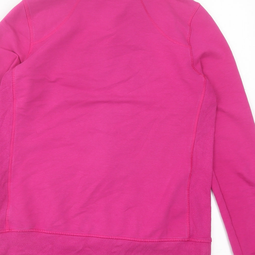 Danskin Womens Pink  Cotton Full Zip Sweatshirt Size S  Zip