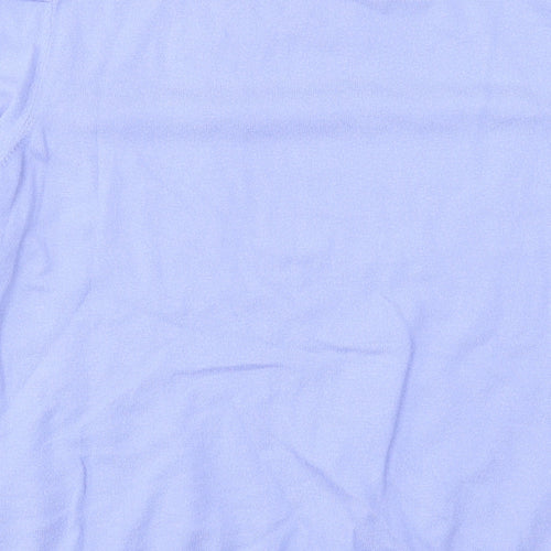 Gallery Womens Purple Crew Neck  Viscose Pullover Jumper Size XL