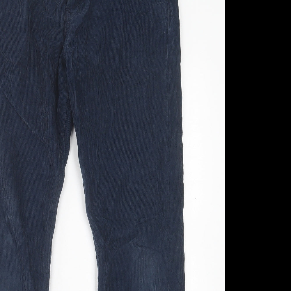 Jack Wills Mens Blue  Cotton Chino Trousers Size 34 in L32 in Regular Button