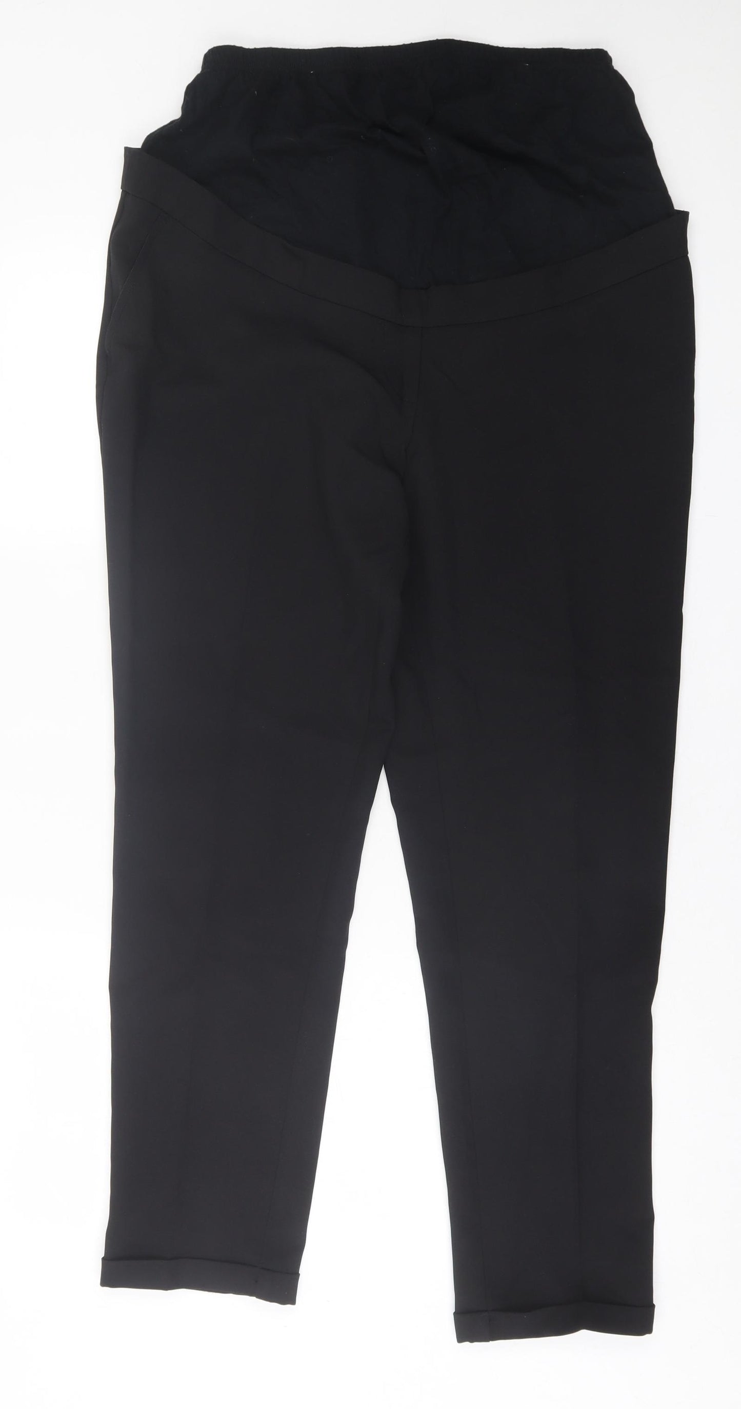 New Look Womens Black  Polyester Trousers  Size 12 L32 in Regular