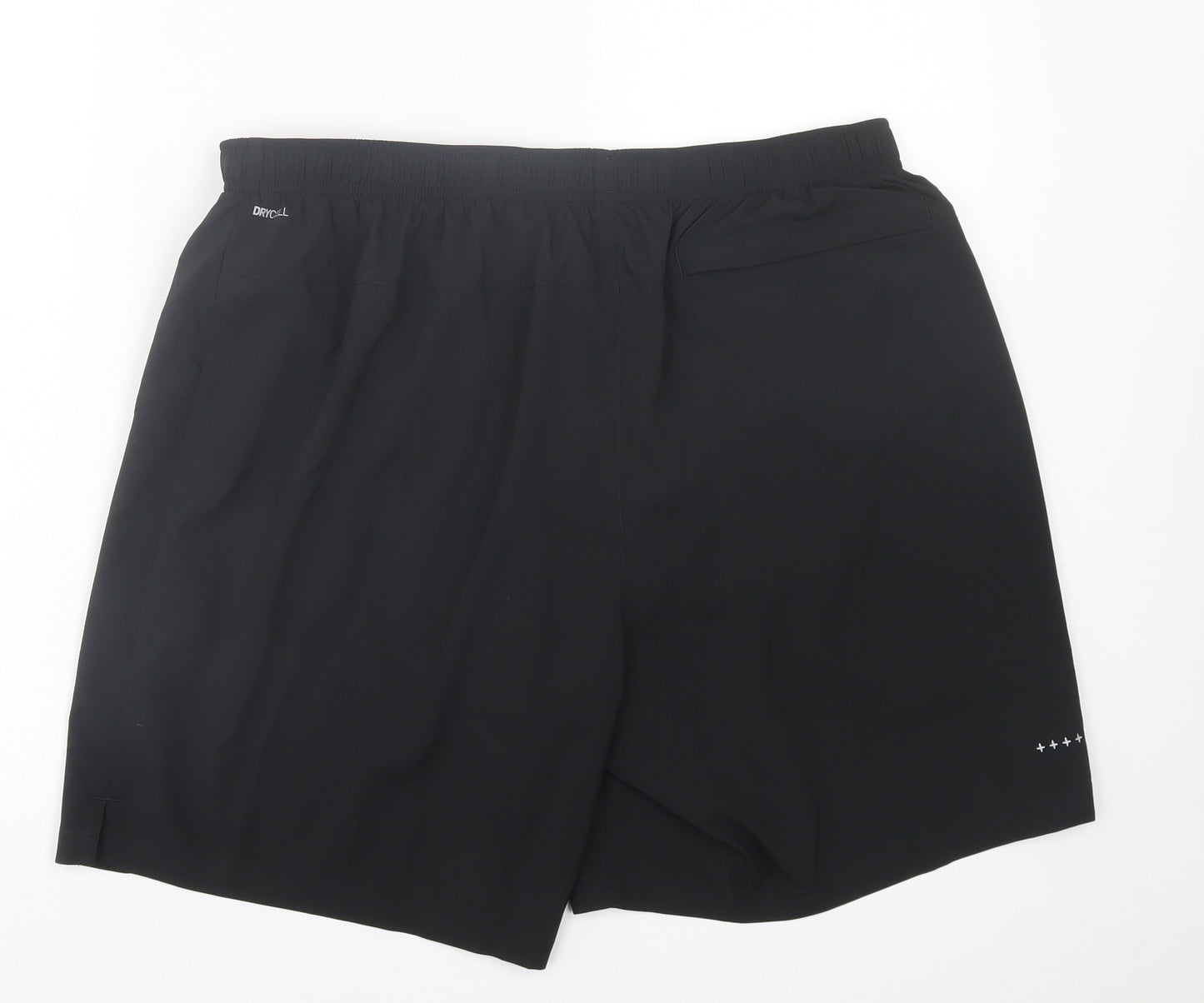 PUMA Mens Black  Polyester Sweat Shorts Size XL L8 in Regular Tie