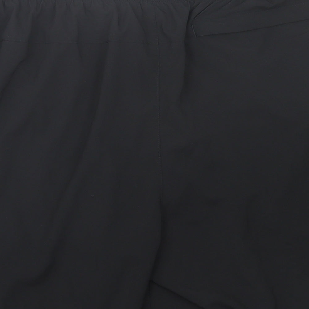 PUMA Mens Black  Polyester Sweat Shorts Size XL L8 in Regular Tie