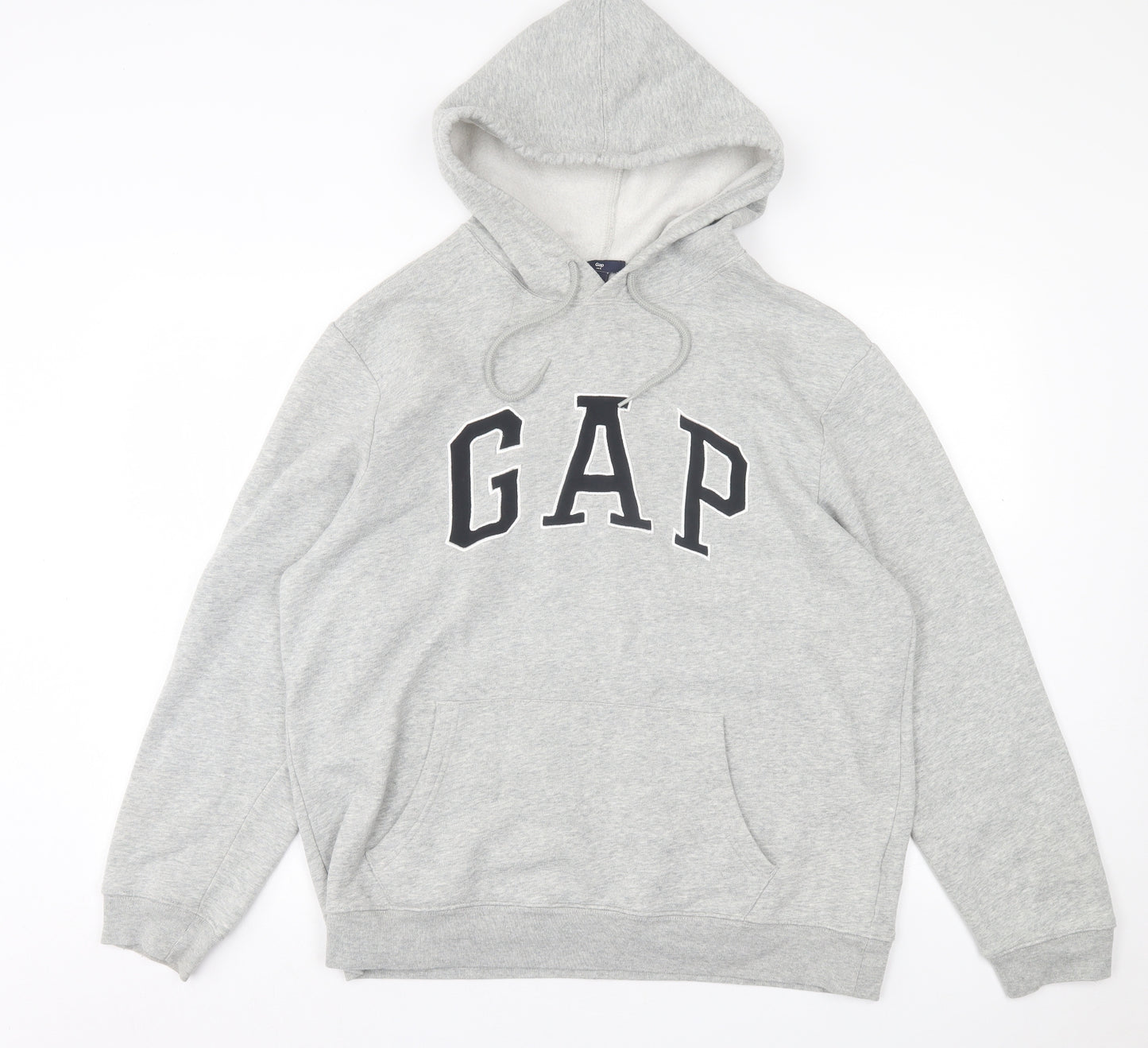 Gap Mens Grey  Cotton Pullover Hoodie Size L