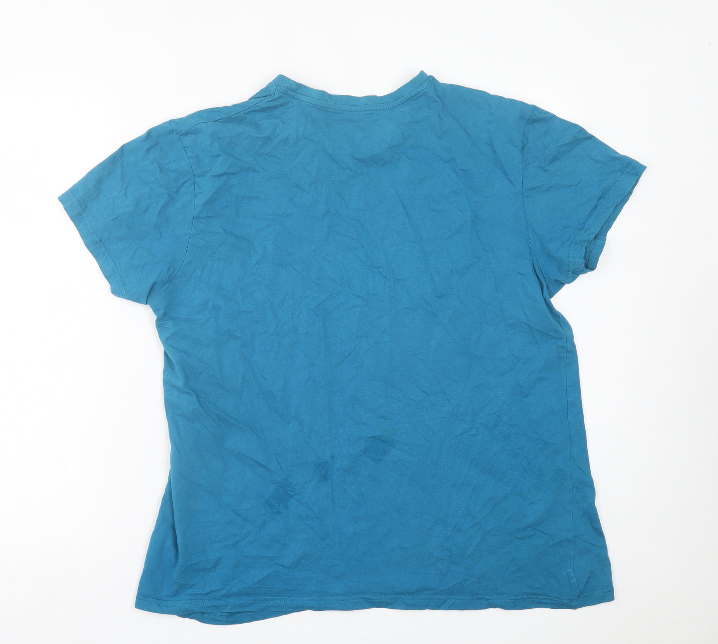 Primark Mens Blue  Cotton  T-Shirt Size XL Crew Neck