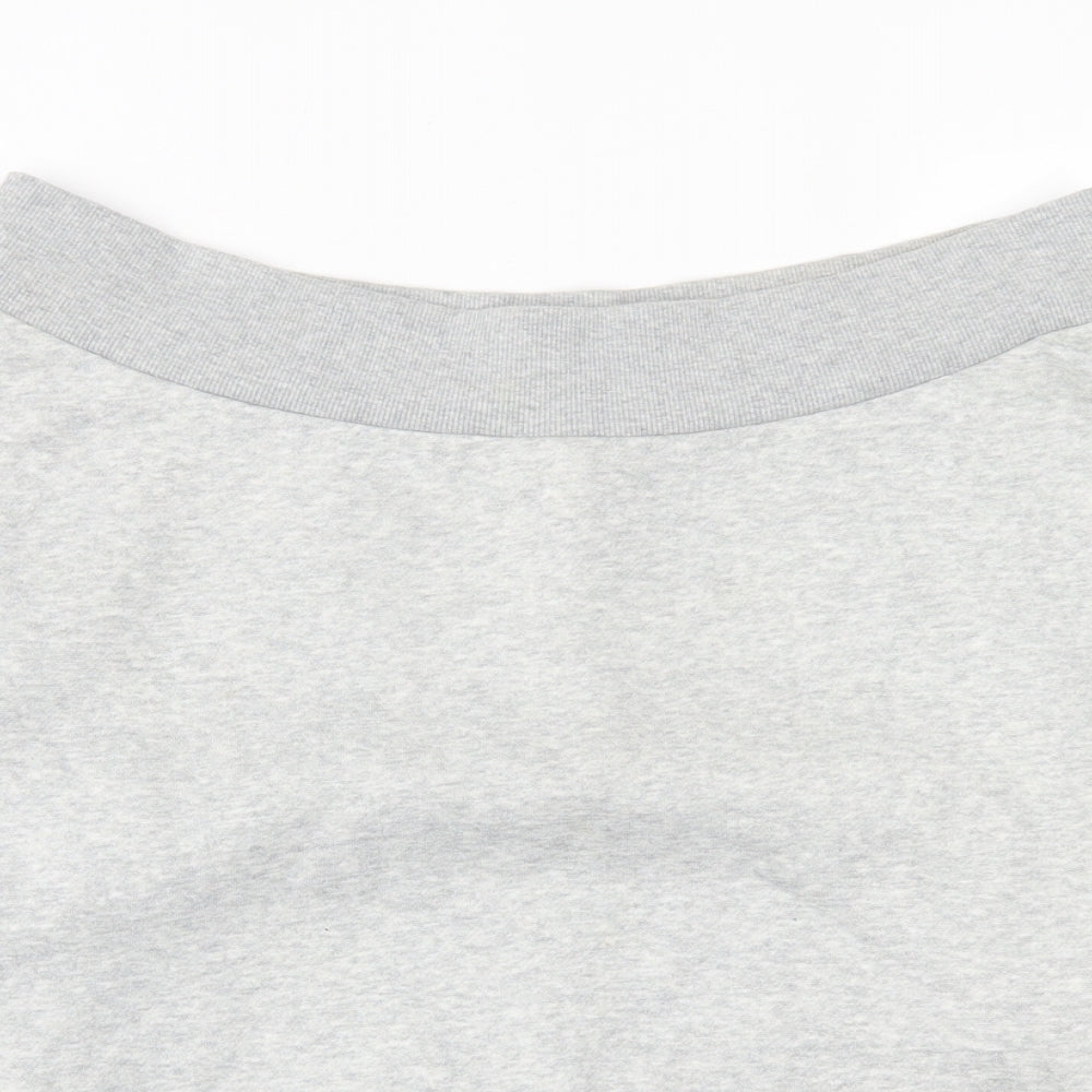 H&M Womens Grey  Cotton Pullover Sweatshirt Size L  Pullover