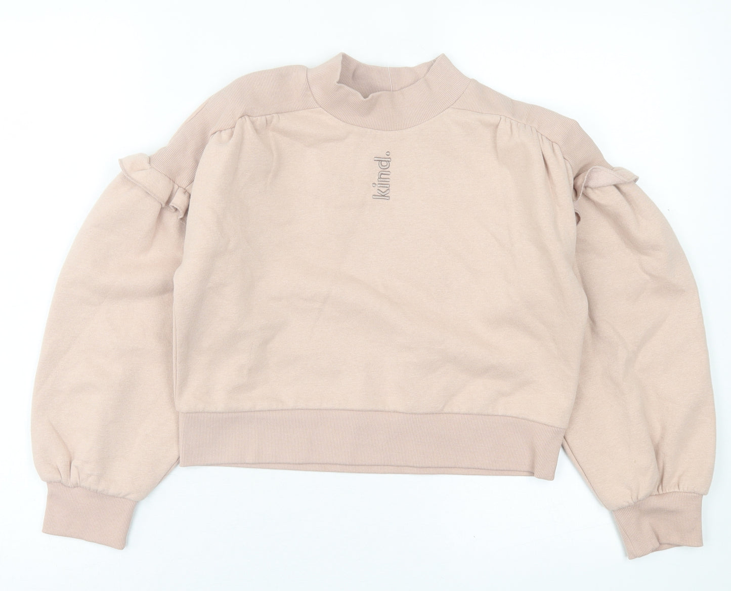 George Girls Pink  Cotton Pullover Sweatshirt Size 10-11 Years  Pullover