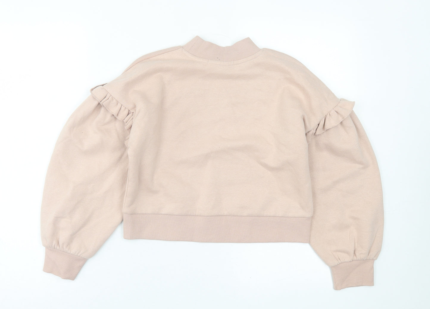 George Girls Pink  Cotton Pullover Sweatshirt Size 10-11 Years  Pullover