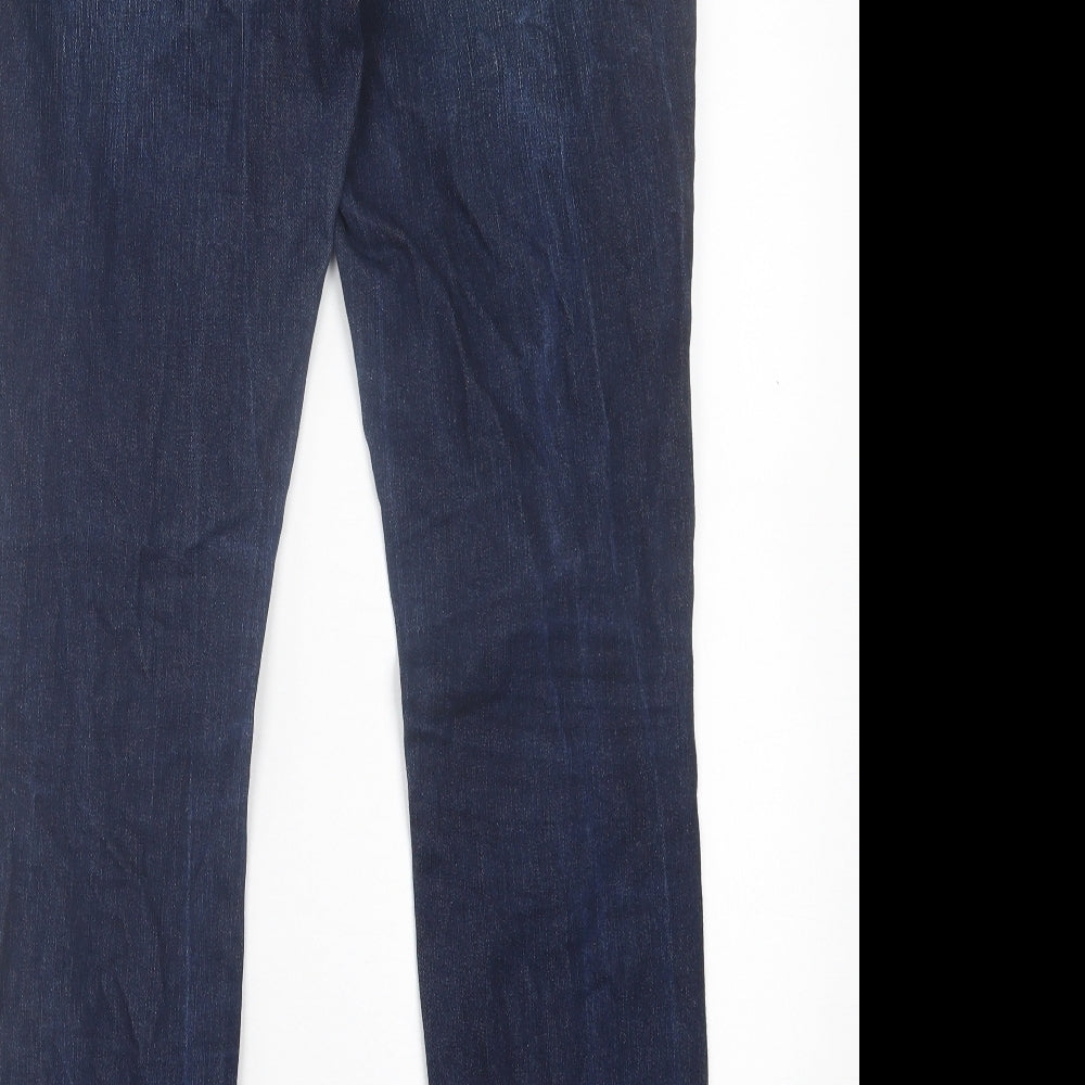 MANTARAY PRODUCTS Womens Black  Cotton Straight Jeans Size 12 L31 in Regular Button