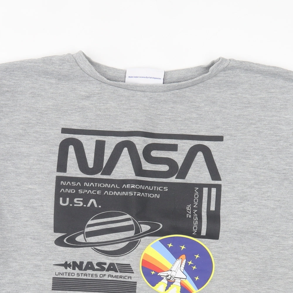 Primark Womens Grey  Cotton Pullover Sweatshirt Size M  Pullover - NASA
