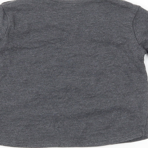 TU Girls Grey  Cotton Pullover Casual Size 9-12 Months Crew Neck
