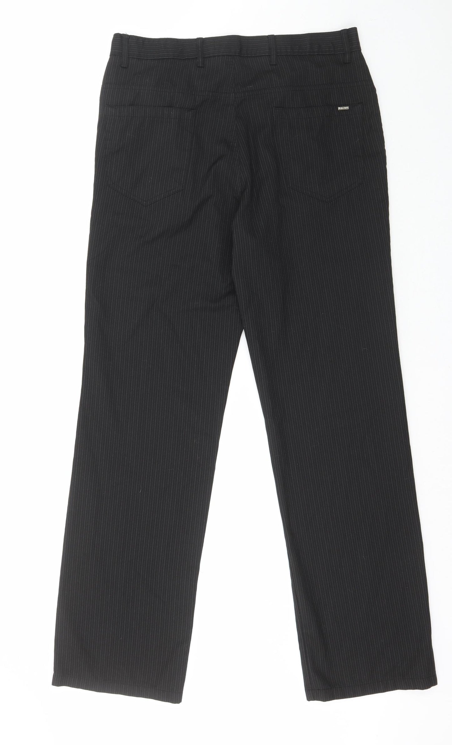 Urban Spirit Womens Black  Polyester Trousers  Size S L30 in Regular